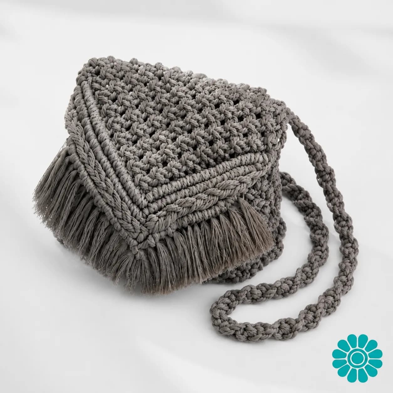 کیف مکرومه "سایه برگ"