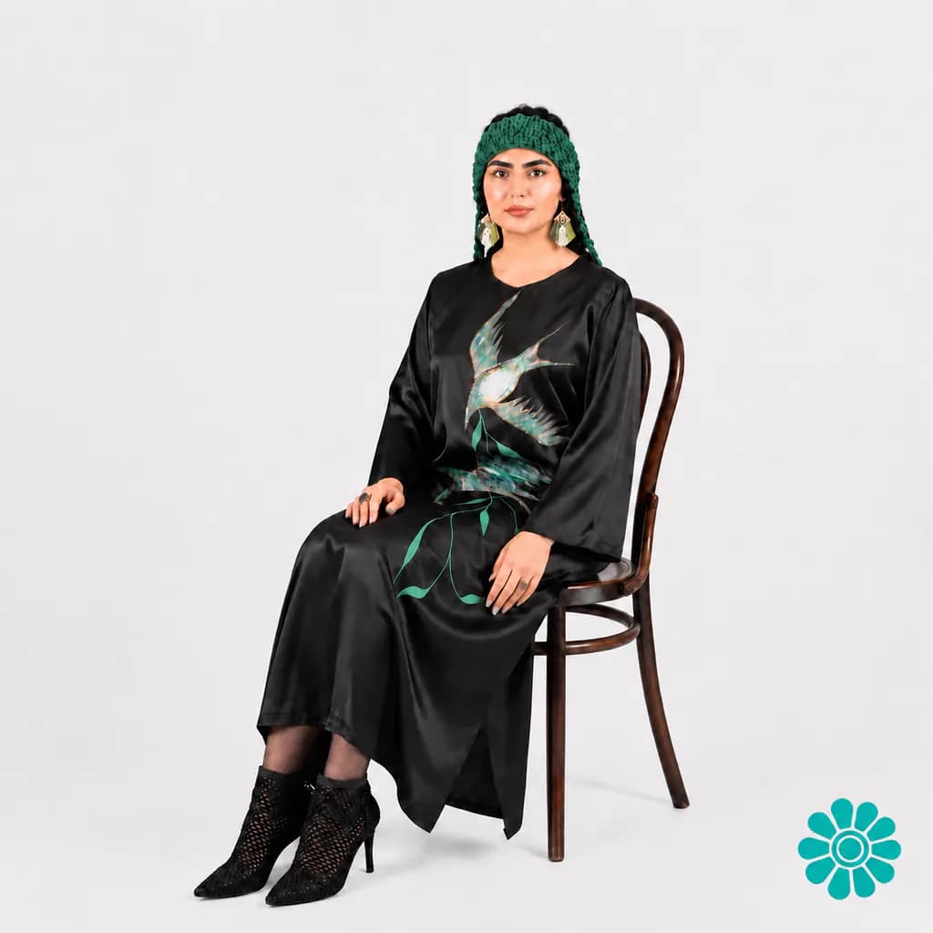 پیراهن ساتن " پرواز " — تصویر 2